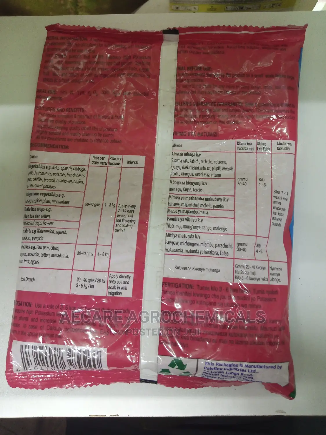 Easy Grow Flower And Fruit 1kg N:P:K 14:11:33 + Te