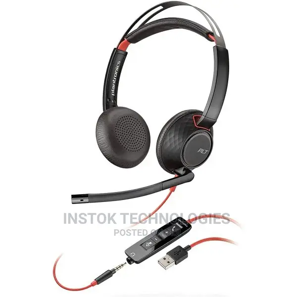 Plantronics Blackwire C5220 Wired, Dual-Ear (Stereo) Headset