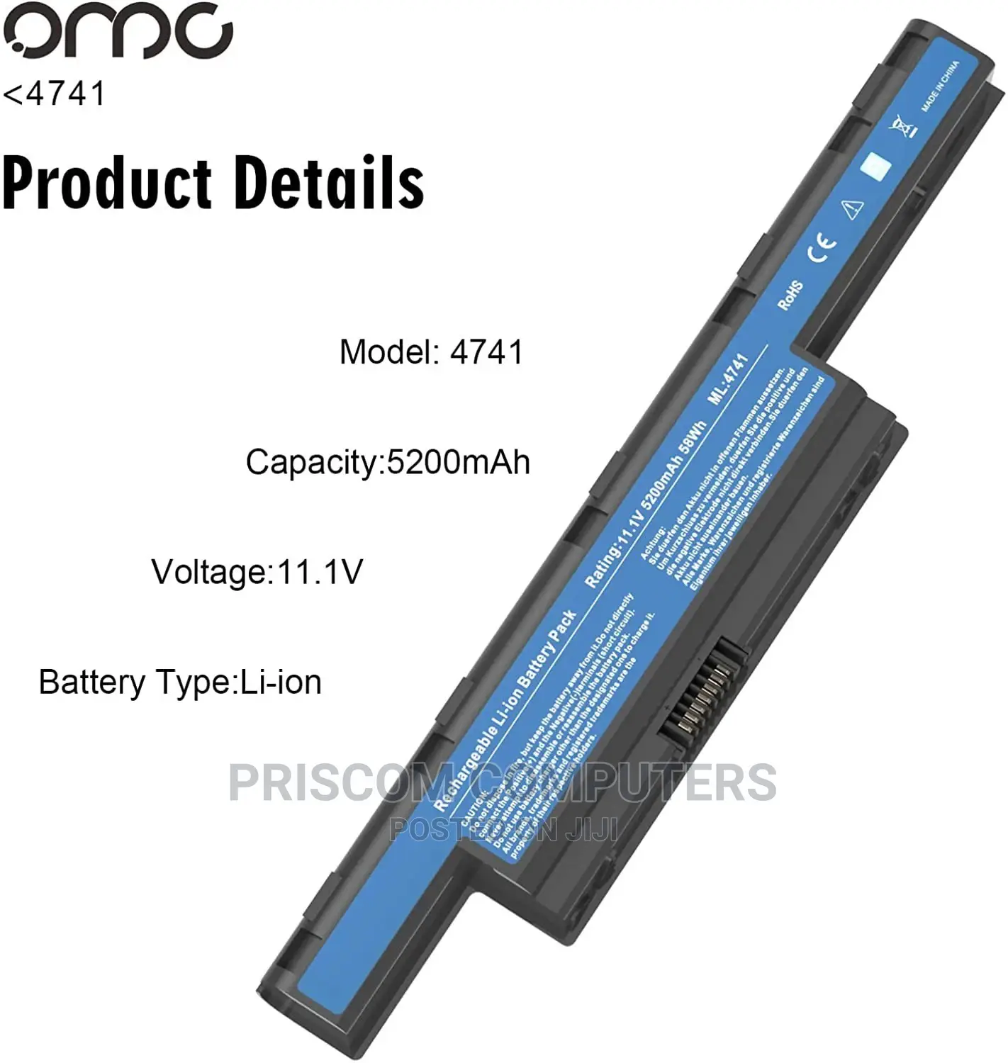 Acer Aspire 4740 4750 5335 5542 5542G 5735 Battery