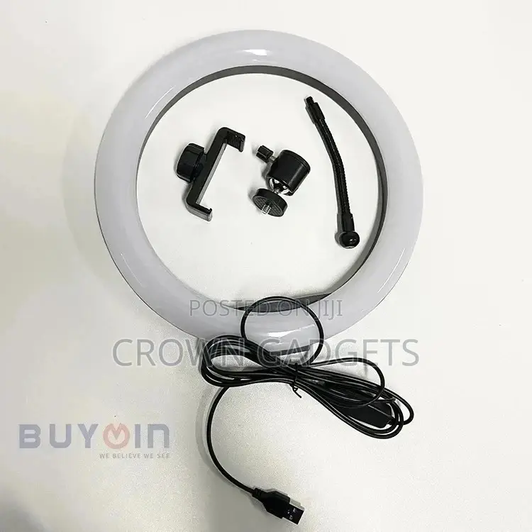 Ring Fill Light With Full Stand and Holder 10"