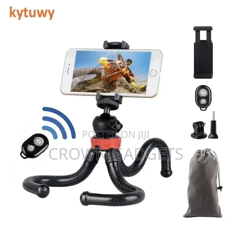 12 Inch Gorilla Grip Tripod Stand for Mobile Phone, Dslr