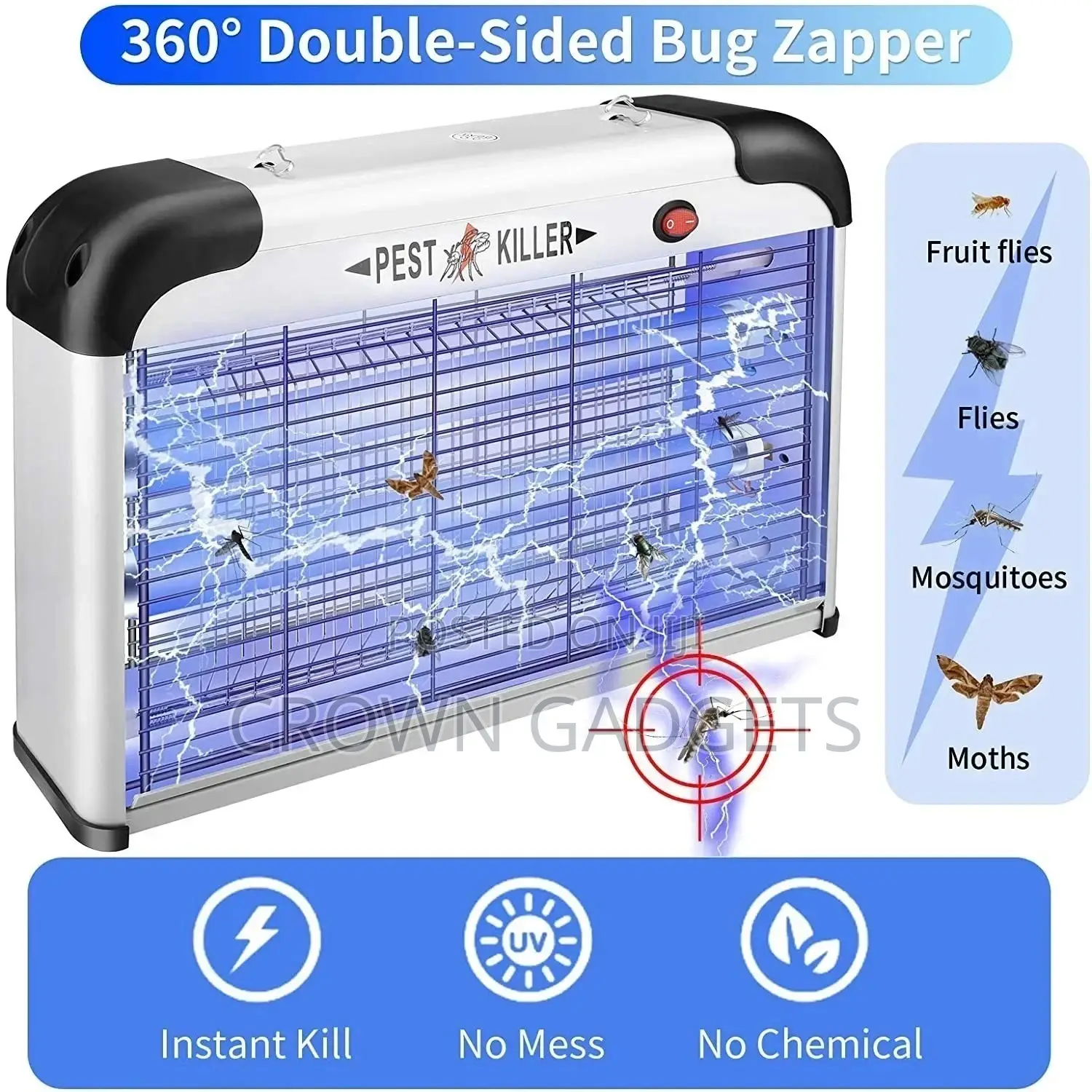 Electric Bug Zapper/Pest Repeller Control-Strongest
