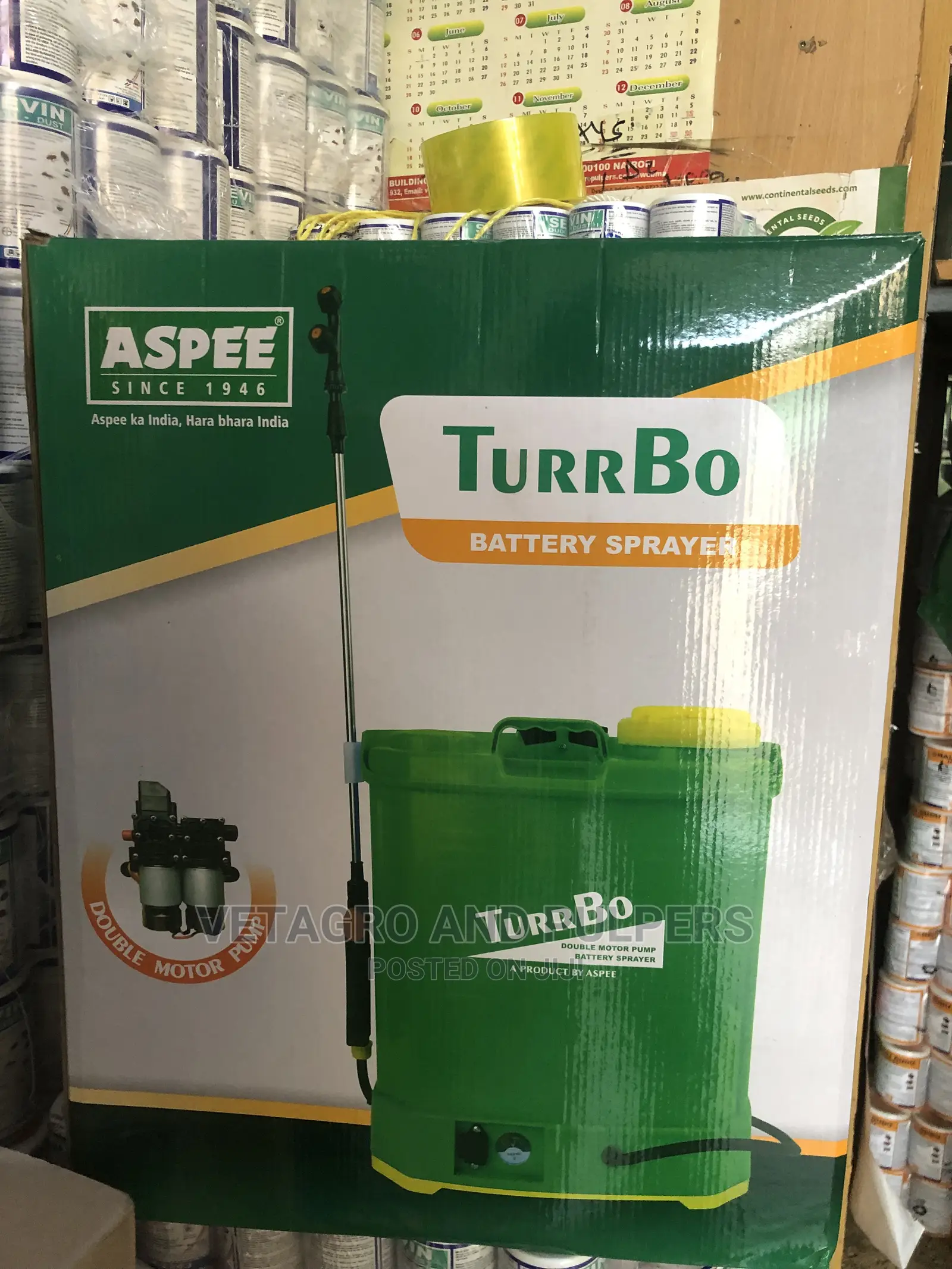 Aspee Turrbo Double Motor Battery Pump 20ltrs