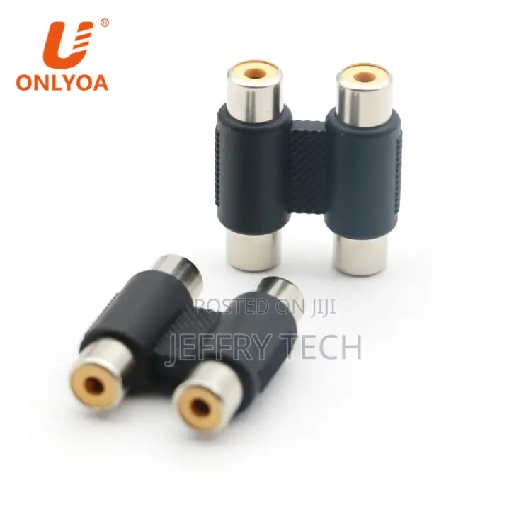 Double 2 RCA Connector Female to 2 RCA Female Audio Audio Vi