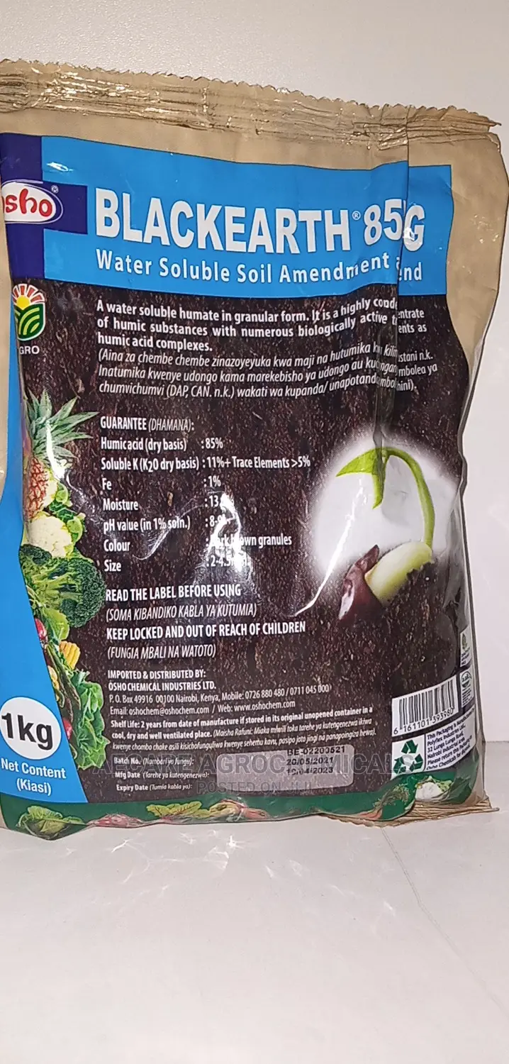 Blackearth 85 WSG Water Soluble Soil Amendment and Blend 1kg