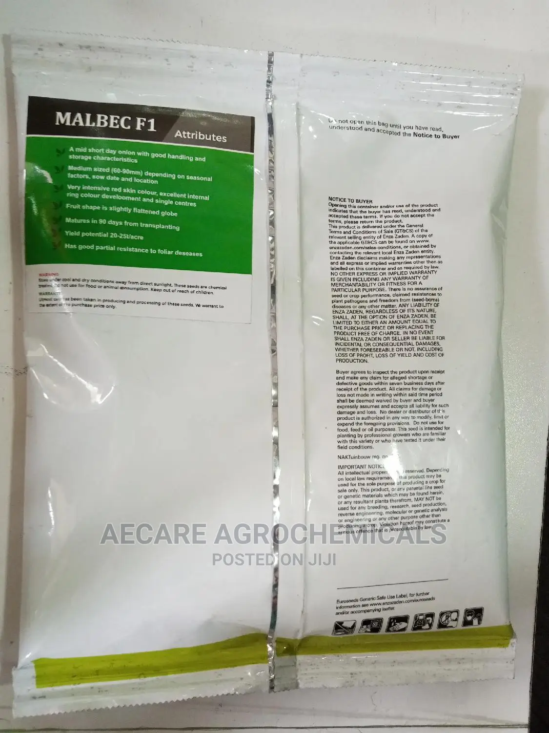 Malbeck F1 Onion Hybrid Seeds 400G