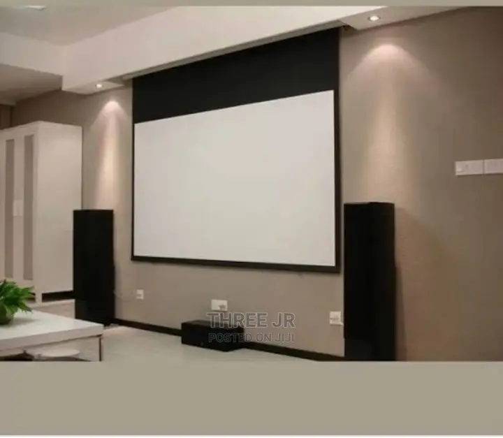Electric Projection Screen In Stock. Best Set Up
