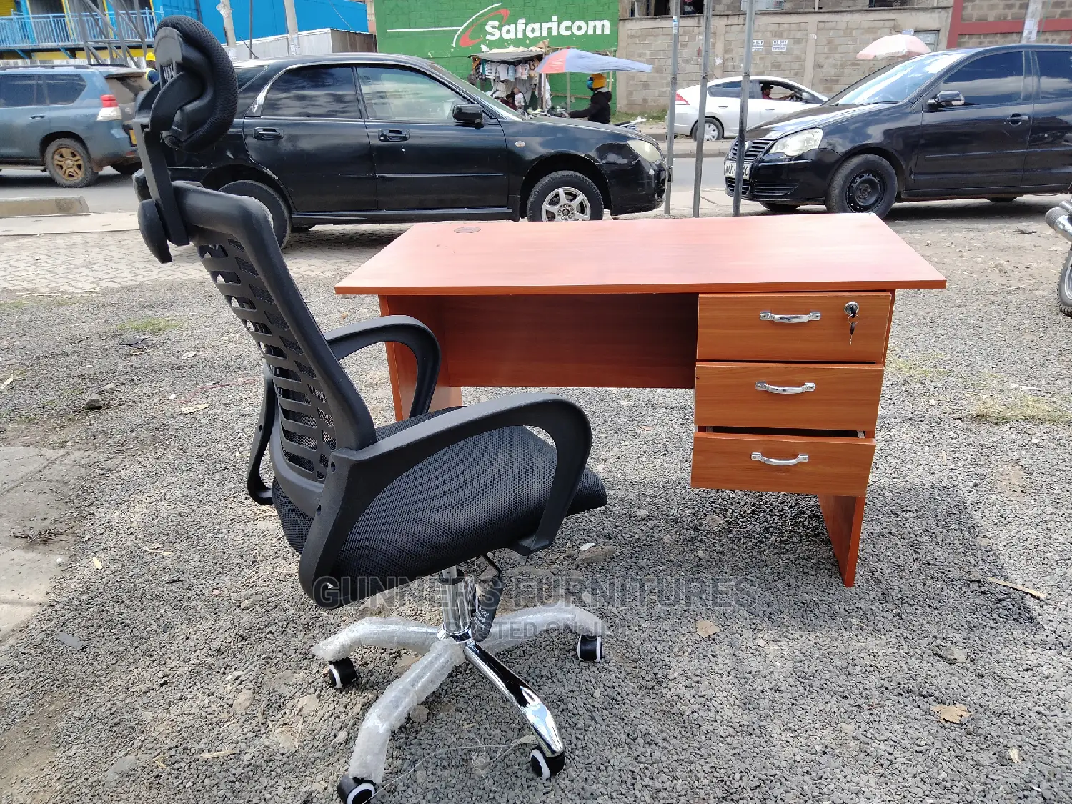 Office Desk and Chair.