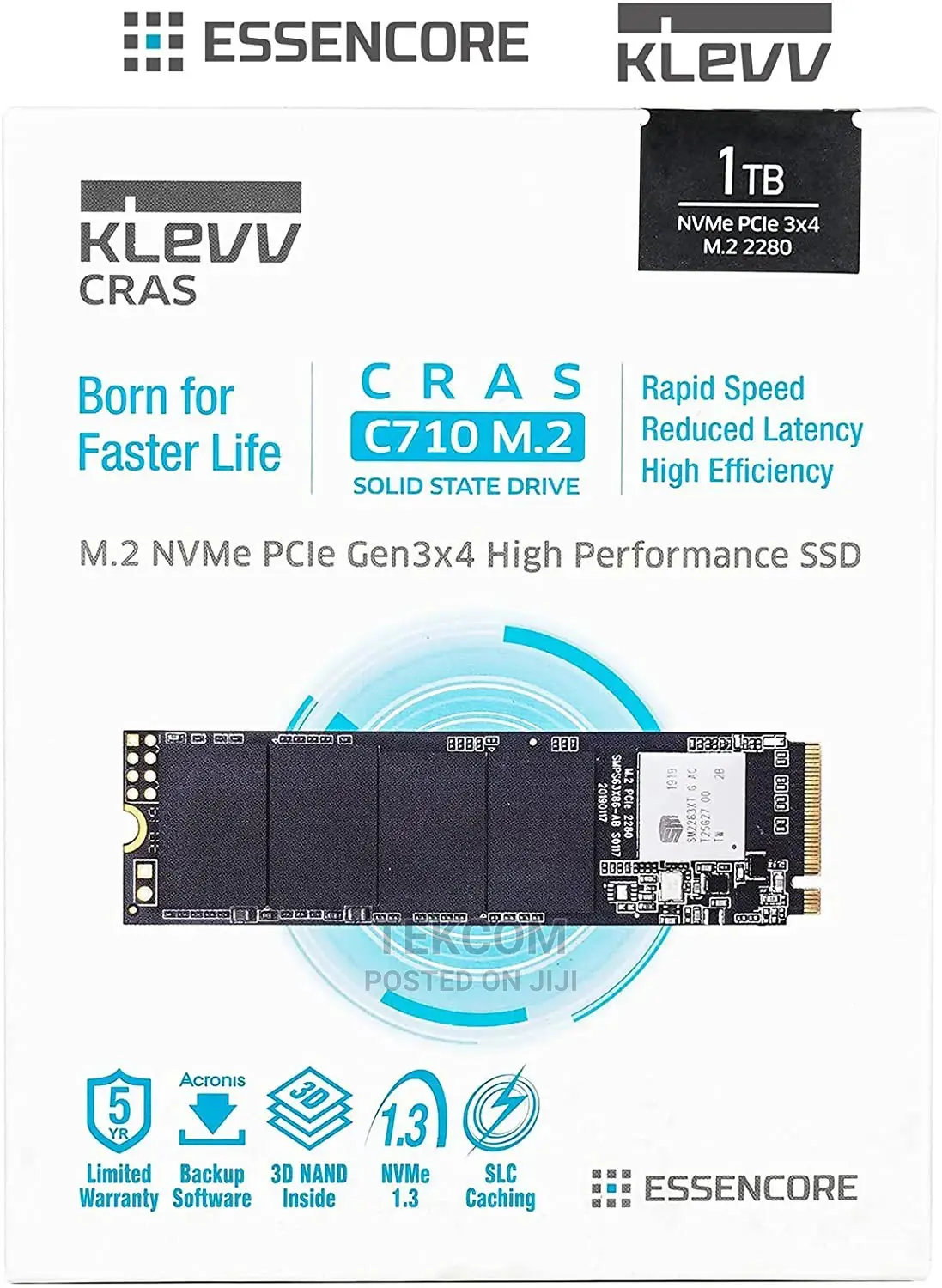 Klevv CRAS C710 INTERNAL SSD M.2 Pcie Gen 3*4 Nvme 2280 512G