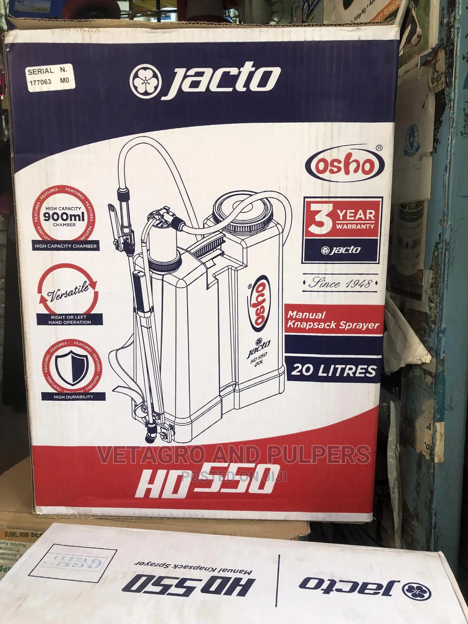Jacto Hd Manual Knapsack Sprayer