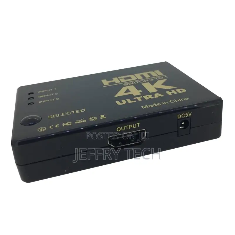 4k HDMI Switch 3x1 4K*2K 3 Input 1 Output Switcher With IR R