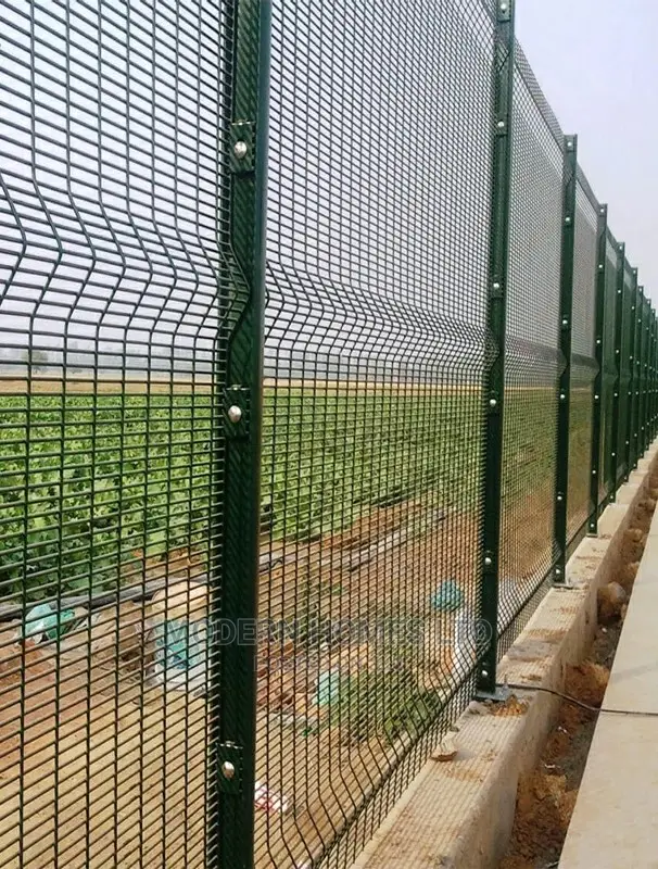 Green Galvanized High Security Curved 358 Anti Climb Fence