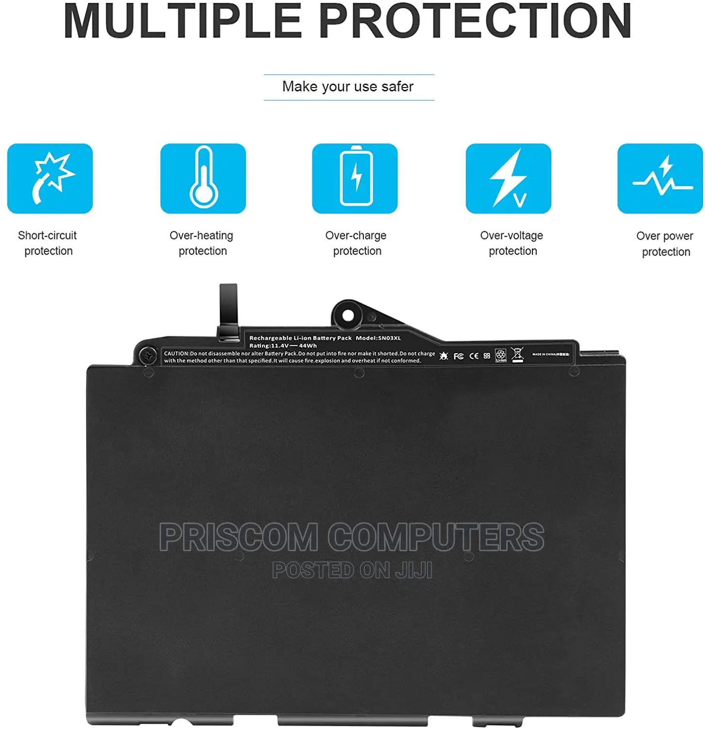 HP Elitebook 820 G3 SN03XL Battery