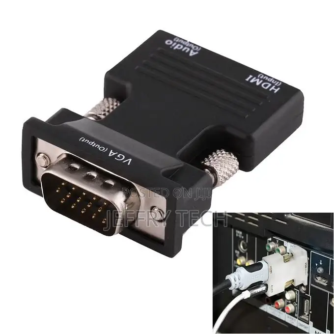 HDMI Female to VGA Male Converter With Audio Output Adapter