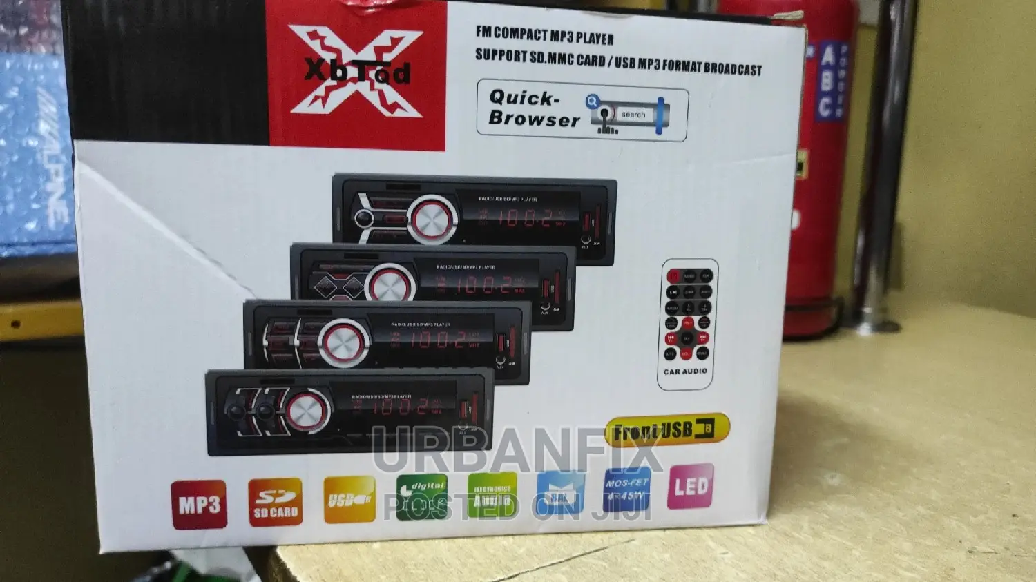 Bluetooth Single Din Car Radio With FM/Usb/AUX