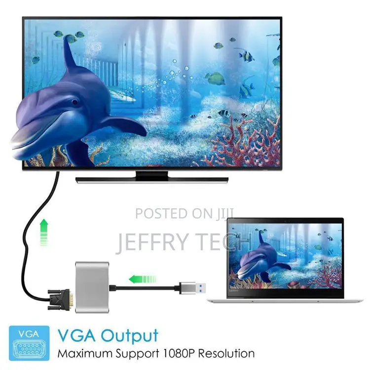 Good Quality Factory Directly Usb 3.0 to HDMI + VGA Extend D