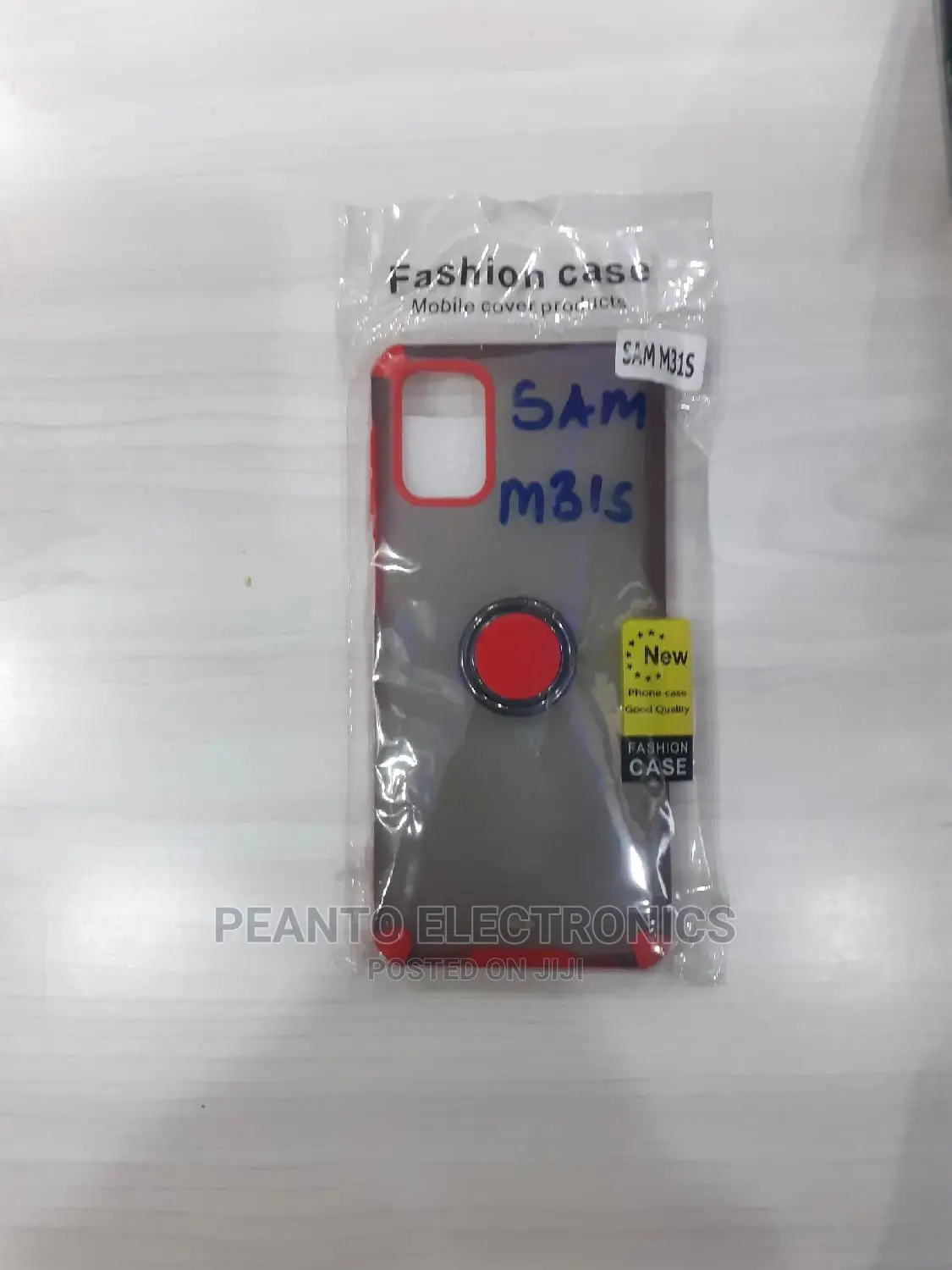 Phone Case for Samsung M31s Red/Clear