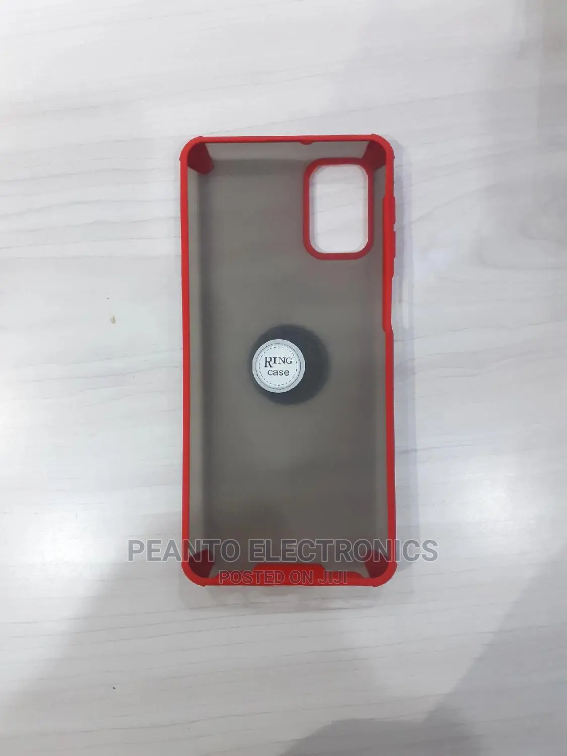 Phone Case for Samsung M31s Red/Clear