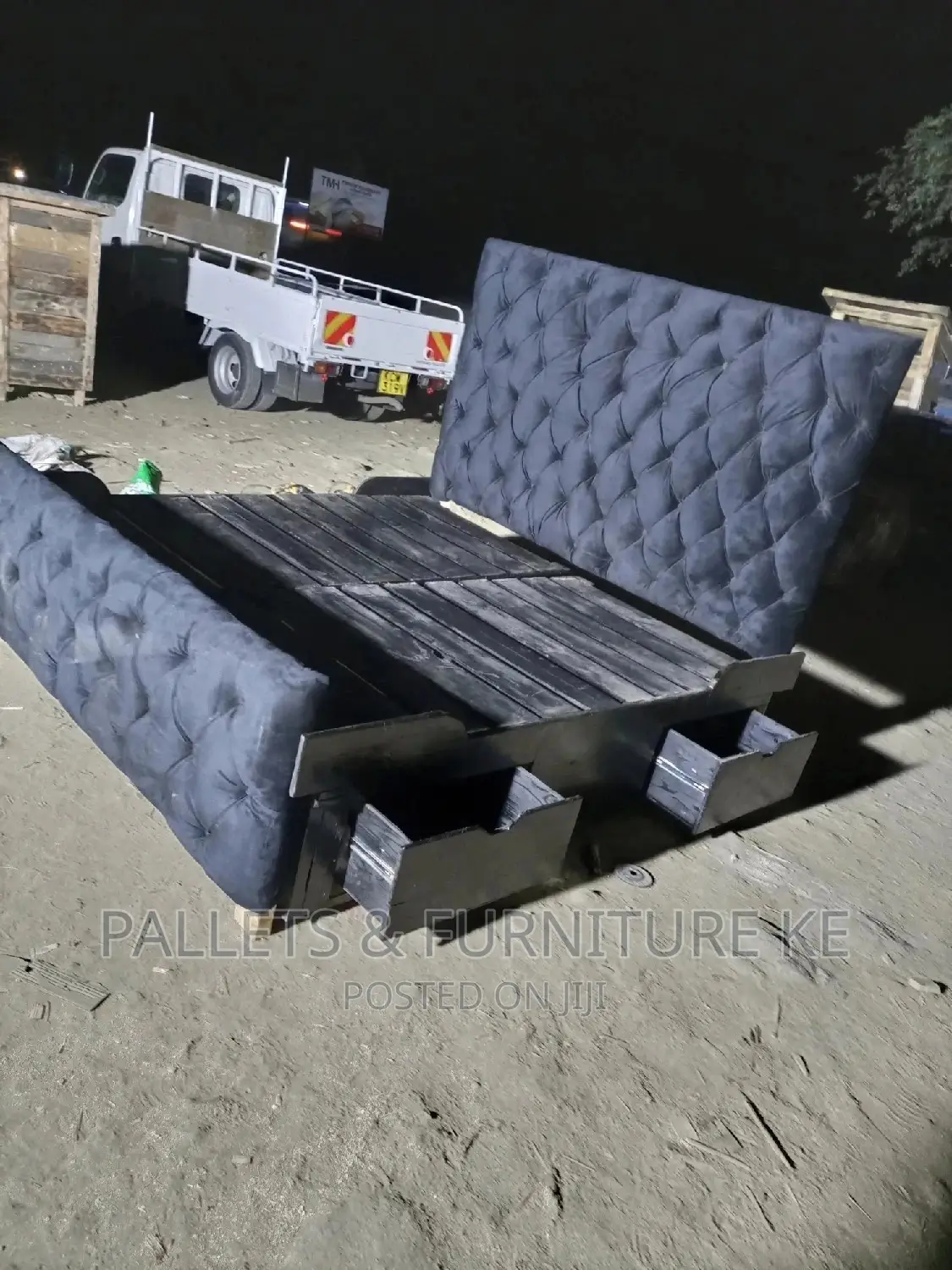 Upholstery Pallet Bed