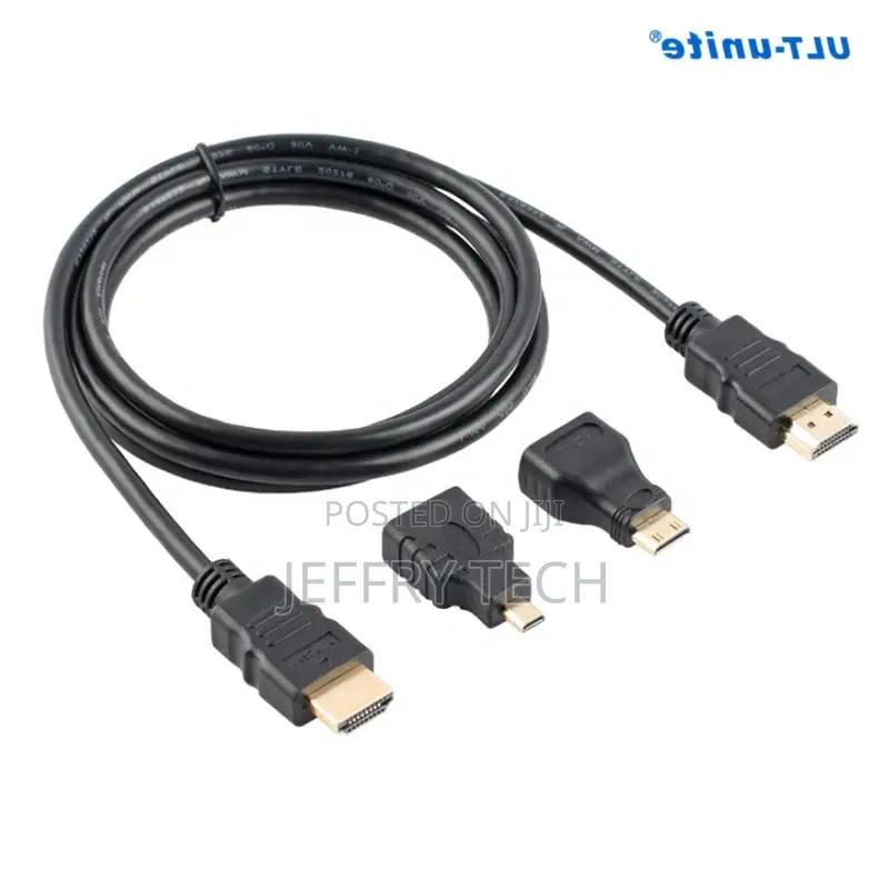 Cable HDMI 3 en 1 Mini Micro HDMI to HDMI Cable 1.5m