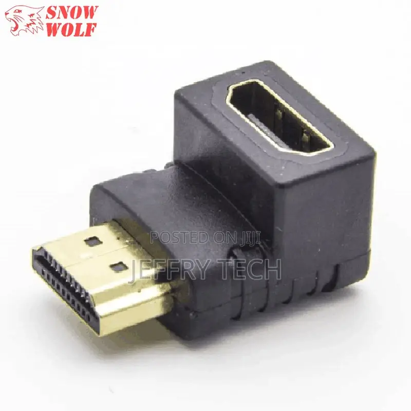 Right Angle 90 Degree Gold Plated HDMI Extender Supports 3D
