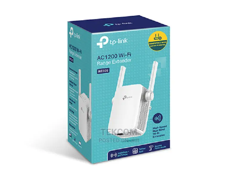 Tp-Link Ac1200 Wireless Wall Plugged Range Extender Tl-Re305