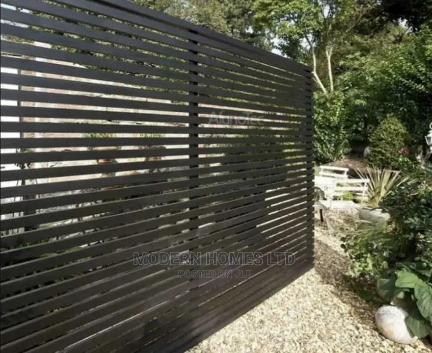Balcony Privacy Fence Frame Bar Horizontal Slat Fencing