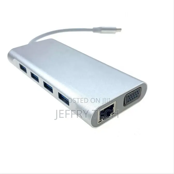 New USB3.1 Type C Hubs 11 in 1 Type C to HDMI VGA 3*USB 3.0