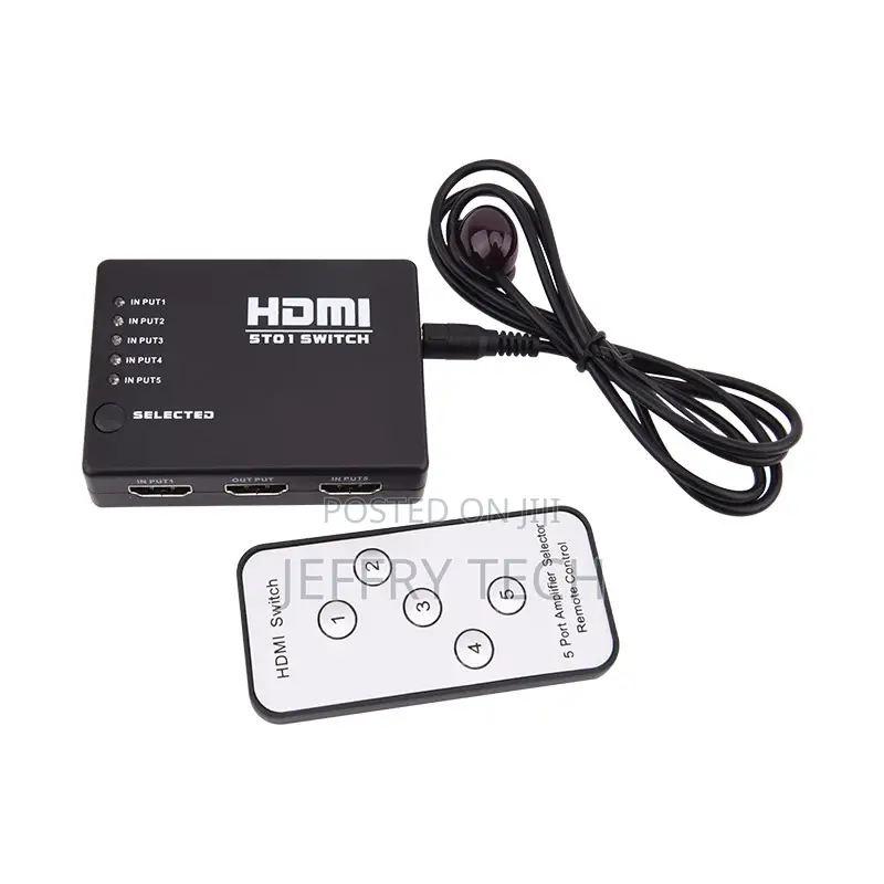 HDMI Switcher HDMI Video Switcher 5 in 1 Out Converter Box S