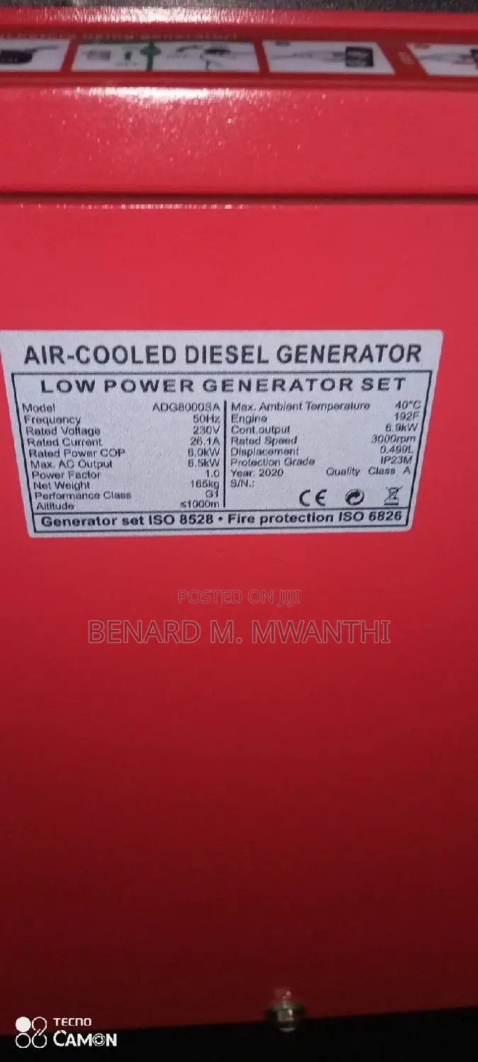 Generator 6.5kva Diesel