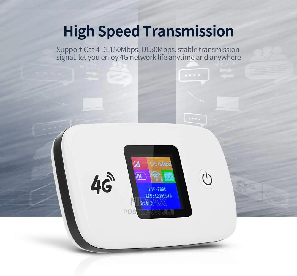4G LTE Wireless Router - Wifi Router With 2400mah Battery