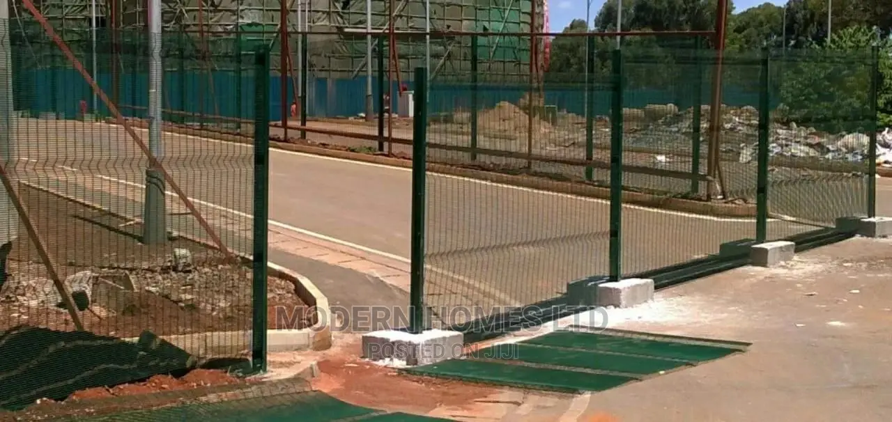 High Security Mesh Fence - Concrete Plinth Support Posts