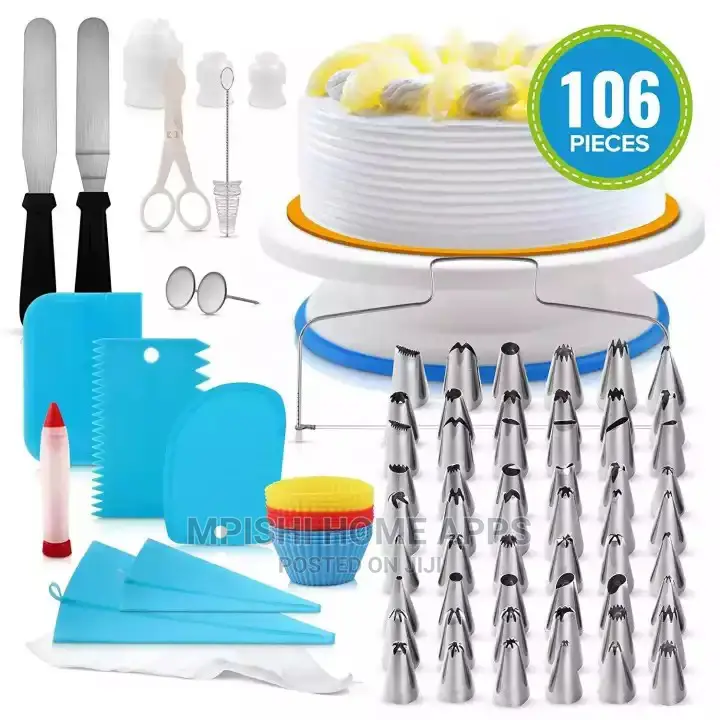 106pcs Cake Turntable Decorating Kit