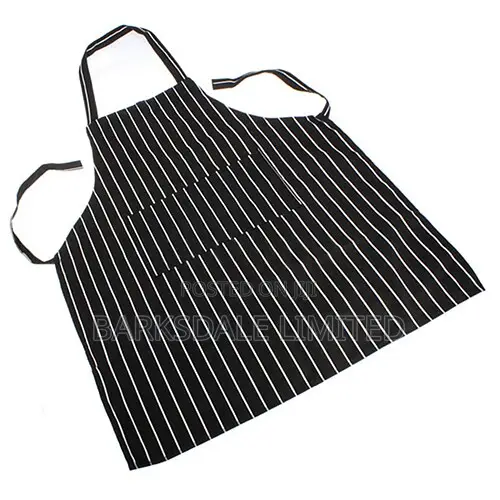 Black and Whitestriped Apron