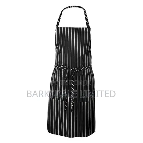 Black and Whitestriped Apron