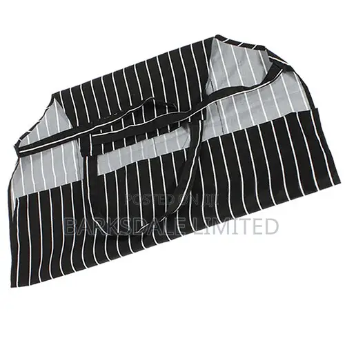 Black and Whitestriped Apron