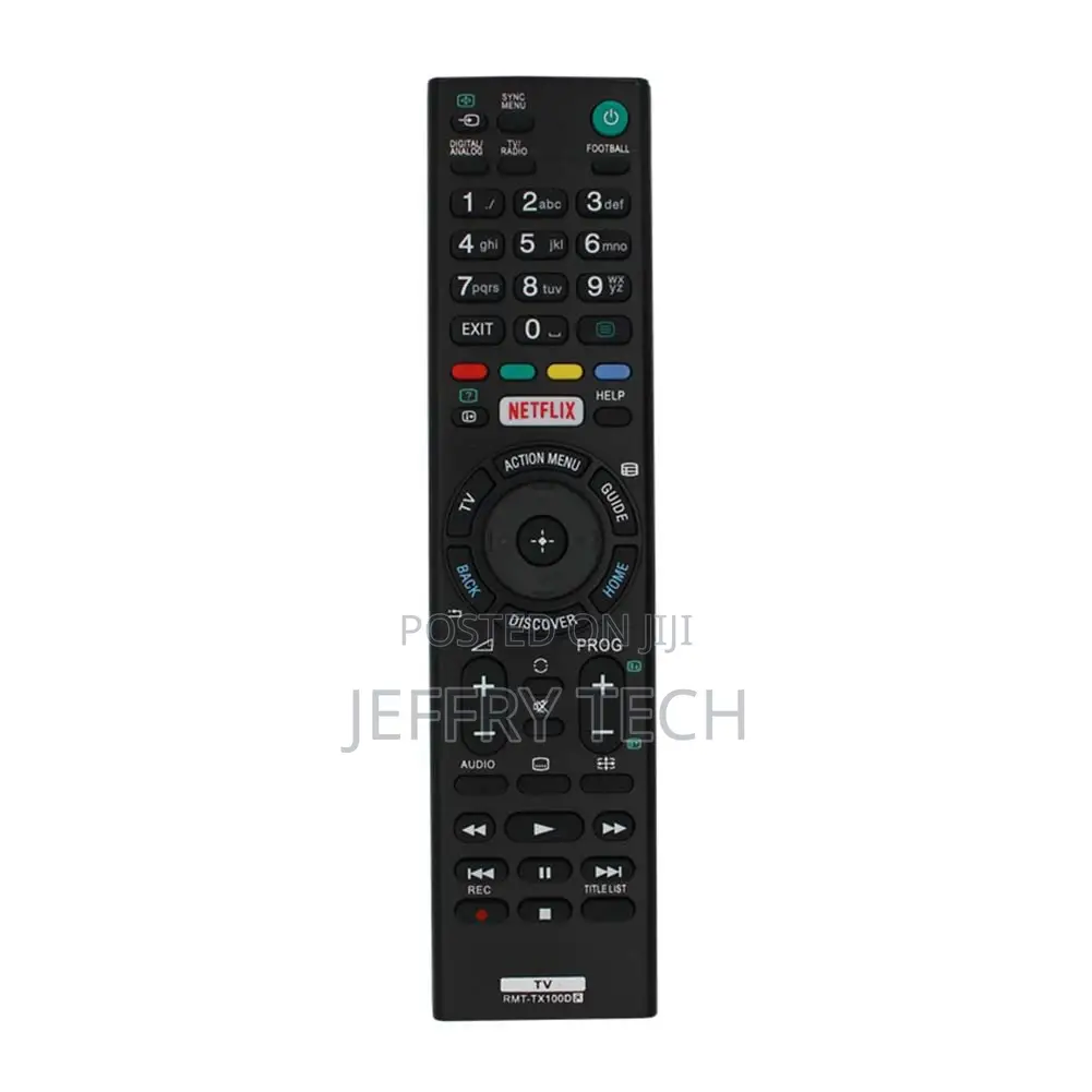 Replacement Remote Control for Sony Smart TV RMT-TX100D RMT-