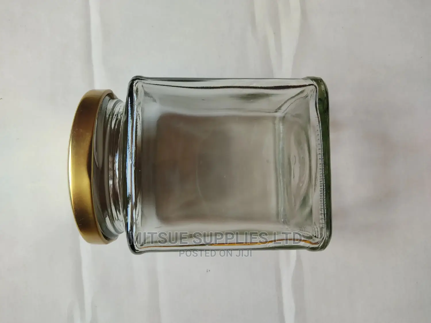 A Set of 15 Square Glass Spice Jars-250ml