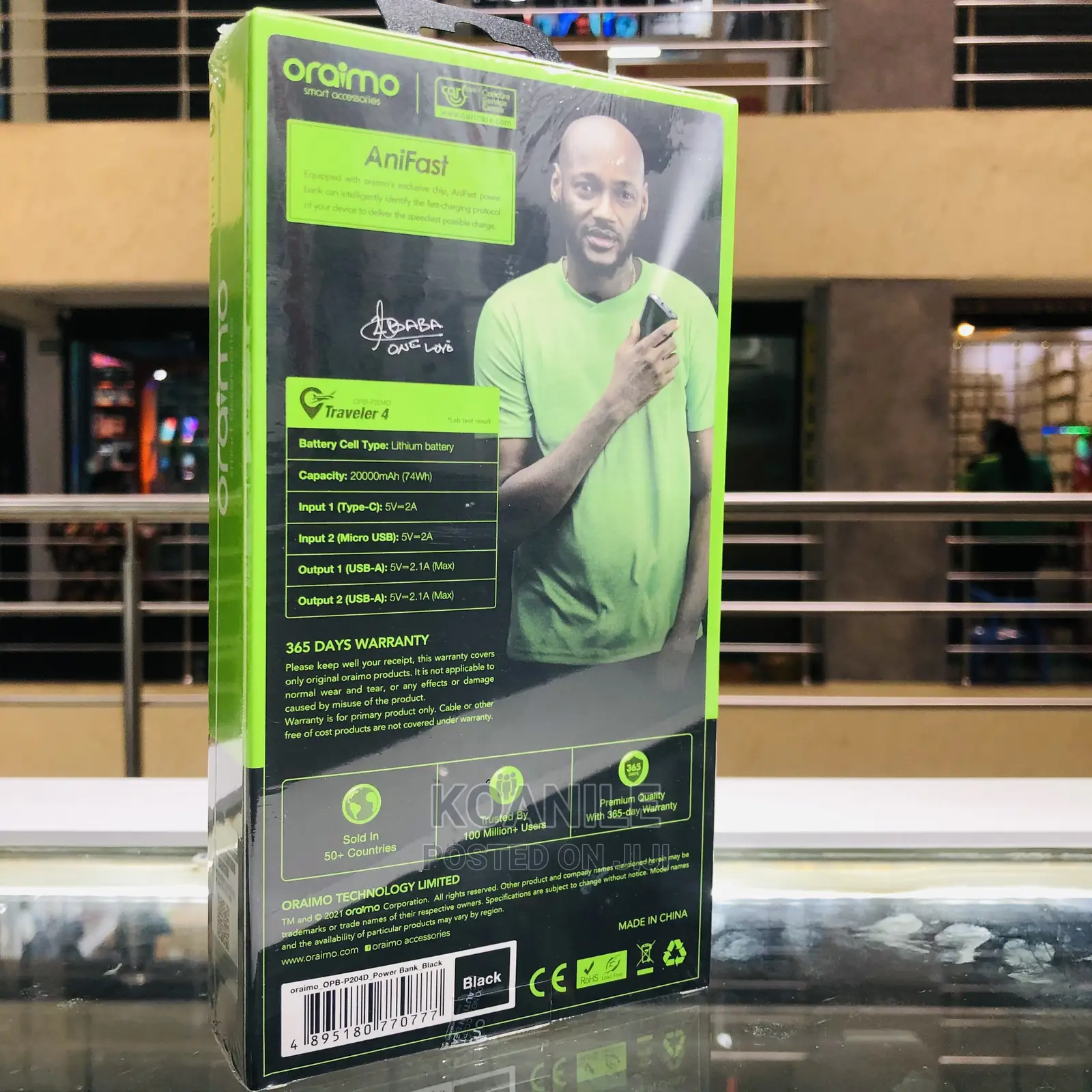 Oraimo 20,000mah Power Bank (P204D)