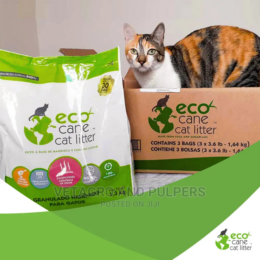 Eco Cane Clumping Cat Litter 1.64KG / 3.28 KG