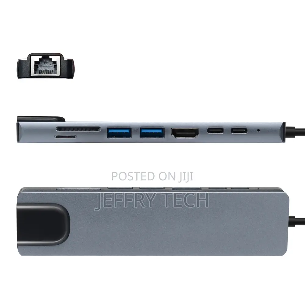 High Quality 8 in 1 Type-C Hub Multiport Dock Station With 4