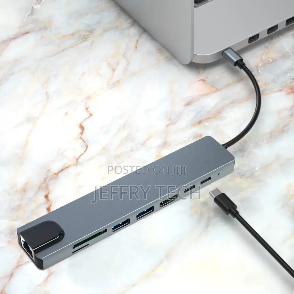 High Quality 8 in 1 Type-C Hub Multiport Dock Station With 4