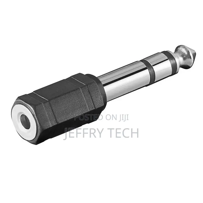 Phono Stereo Adapter 3,5mm Jack Clutch Socket to 6,3mm Headp