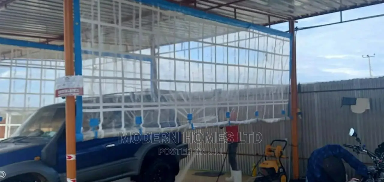 Waterproof Car Wash Partition - PVC Clear Transparent