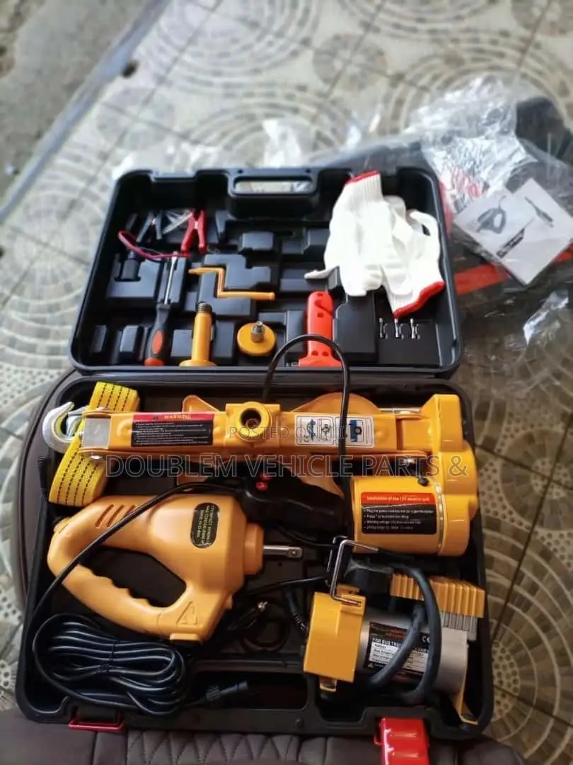 Safety Kit Jump Starter, Hydraulic Jack,Inflator Pump