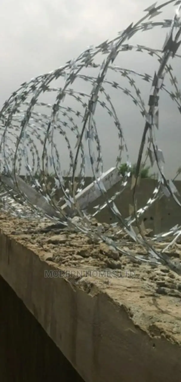 Galvanized Razor Fencing - Mombasa Malindi Road