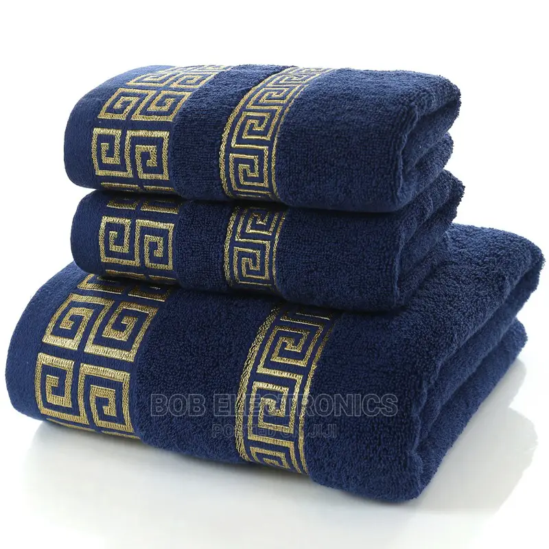 Blue 3 Set Bath Towels
