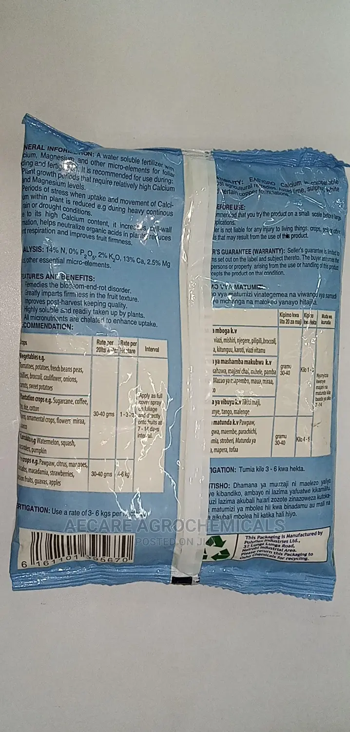Easygrow Calcium Water Soluble Fertilizer 1kg