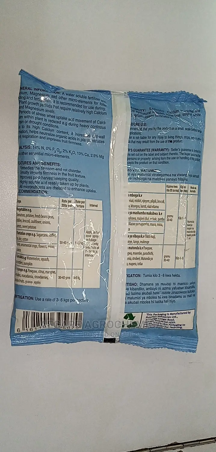 Easygrow Calcium Water Soluble Fertilizer 1kg