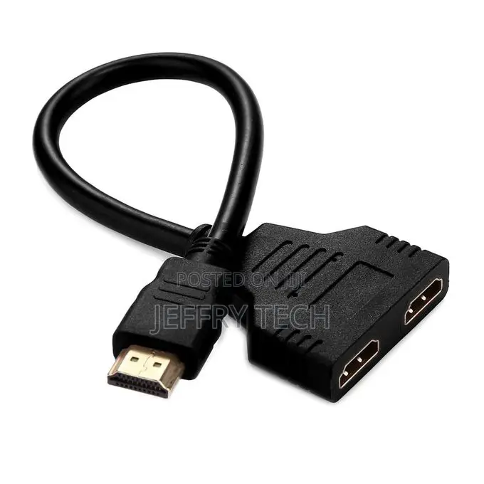 30cm HDMI Male to Dual HDMI Female 1.4 Version Cable Connec